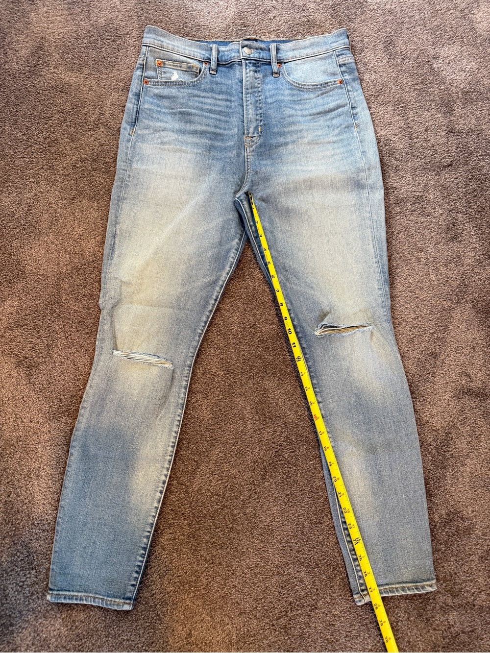 Gap Light Blue Women's Distressed Skinny Jeans